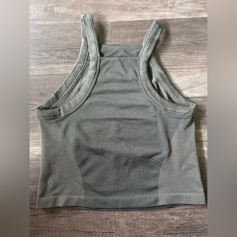 Green Lululemon Cropped Tank